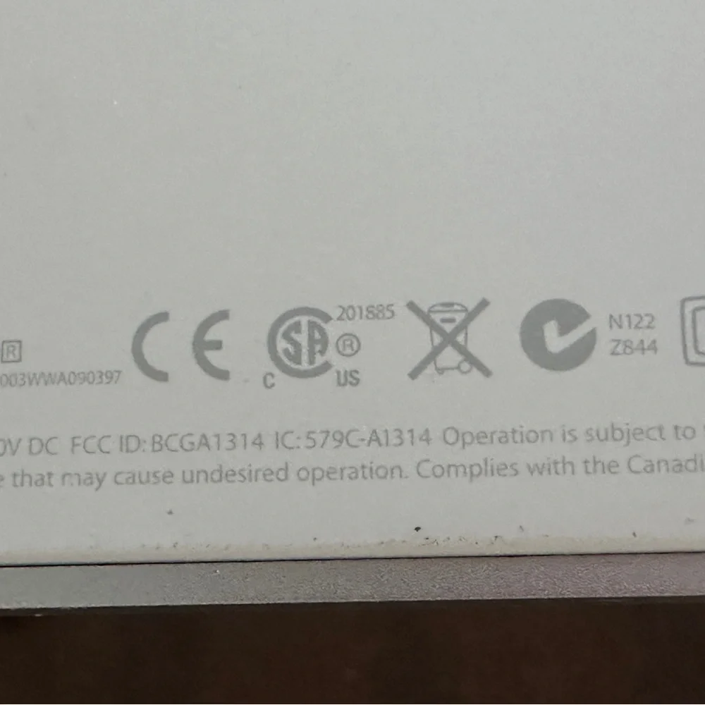 Apple Bluetooth Model Magic A1314 Wireless Keyboard